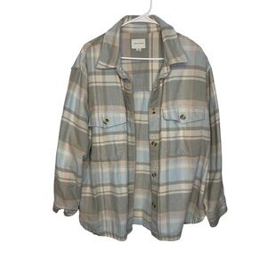 ✨ American Eagle Plaid Shacket Jacket Women’s Large ✨